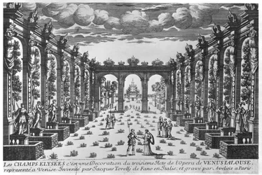 Bühnenbild von Giacomo Torelli für die Oper 